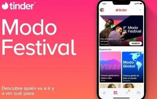 Tinder crea Modo Festival, una herramienta para conocer gente antes de asistir a espectáculos.