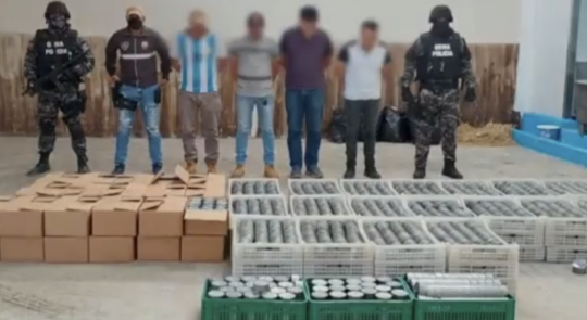 Ecuador bordea las 140 toneladas de drogas incautadas desde el inicio de 2022