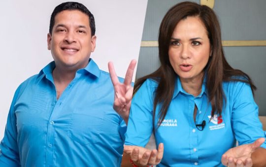 Denuncia contra Alembert Vera y Marcela Aguiñaga