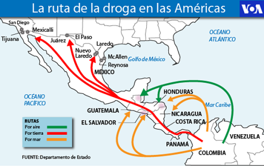 El narcotráfico se va adueñando de Latinoamérica