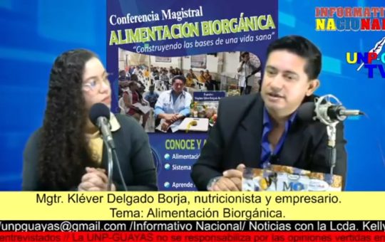 Informativo Nacional: Mgtr. Kléver Delgado Borja, nutricionista y empresario.