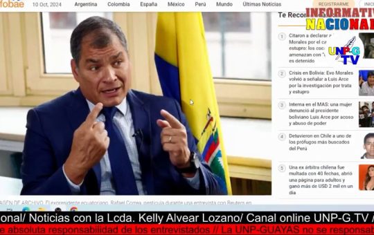 Informativo Nacional: Estados Unidos sancionó por corrupción al ex presidente de Ecuador Rafael Correa y a su vice Jorge Glas