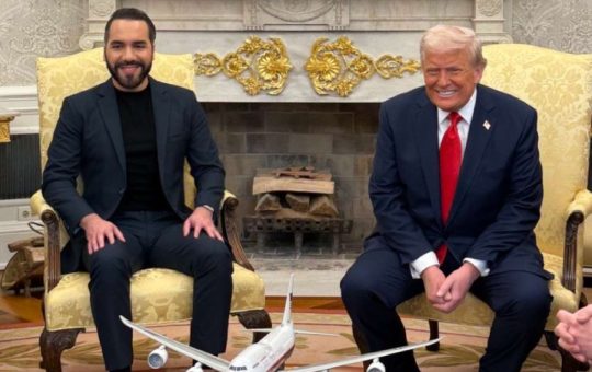 Donald Trump y Nayib Bukele se reúnen en Estados Unidos por agenda migratoria