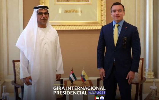 Presidente Noboa se reúne con Fondo de Desarrollo de Abu Dhabi