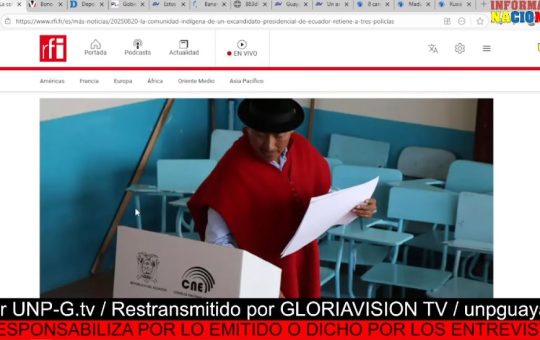Informativo Nacional: La comunidad indígena de un excandidato presidencial de Ecuador retiene a tres policías