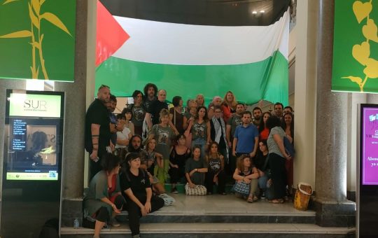 Encierro pro-Palestina: la Educación se encierra contra el genocidio, en el Círculo de Bellas Artes de Madrid