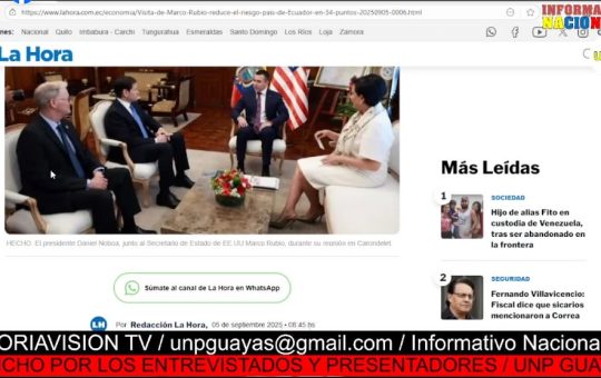 Informativo Nacional: Daniel Noboa anuncia nueva fecha de consulta y referéndum en Ecuador para el 2025