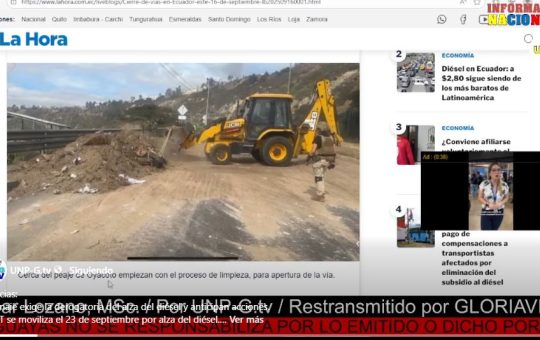 Informativo Nacional: Conaie exige la derogatoria del alza del diésel y anticipan acciones.