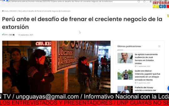 Informativo Nacional: El choque de un bus turístico deja 15 cuadras sin luz en el suroeste de Guayaquil