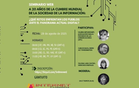 A 20 años de la Cumbre Mundial de la Sociedad de la Información: ¿Qué retos enfrentan los pueblos ante el actual panorama digital?