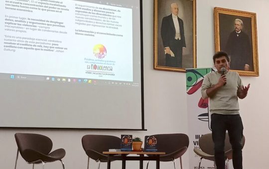 Periodismo No violento presente en Horizontes de paz: construcción de futuros posibles