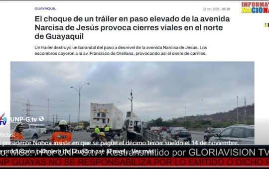 Informativo Nacional: El presidente Noboa insiste en que se pague el décimo tercer sueldo el 14 de noviembre.