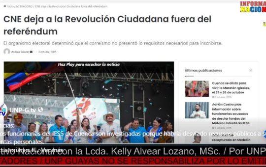 Informativo Nacional: Dos funcionarias del IESS de Cuenca son investigadas porque habría desviado recursos públicos a sus cuentas personales.