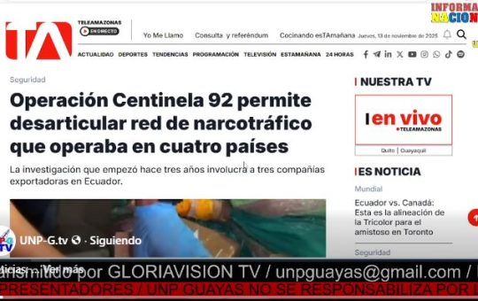 Informativo Nacional: Ecuador prevé tener dos bases de Estados Unidos en su territorio.