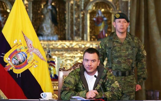 El presidente Noboa se reunirá con la presidenta del FMI en Suiza