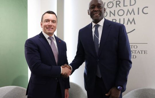 Daniel Noboa en Suiza: estas son las reuniones que ha tenido el presidente