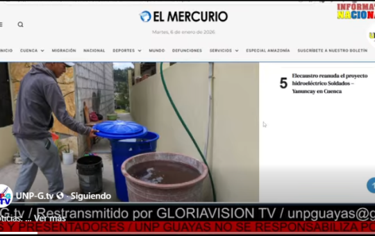 Informativo Nacional: Sistemas comunitarios de agua de Cuenca están operando al límite por sequía.