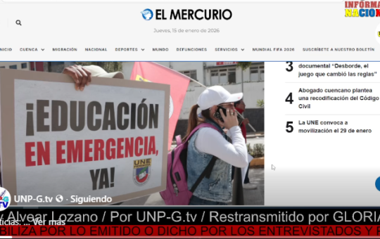 Informativo Nacional: La UNE convoca a movilización el 29 de enero.