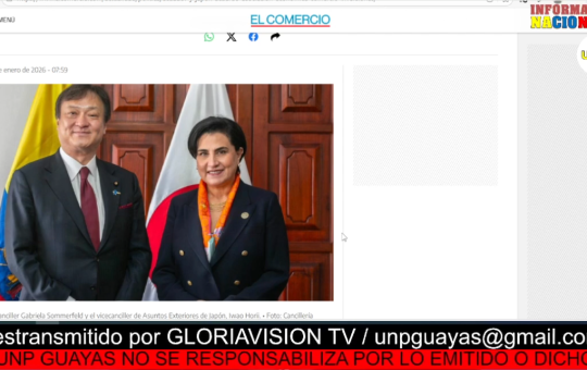 Informativo Nacional: Ecuador y Japón impulsan Acuerdo de Asociación Económica para comercio e inversiones.