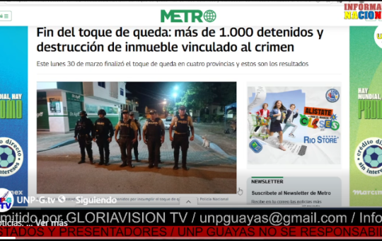 Informativo Nacional / Fin del toque de queda: más de 1.000 detenidos.