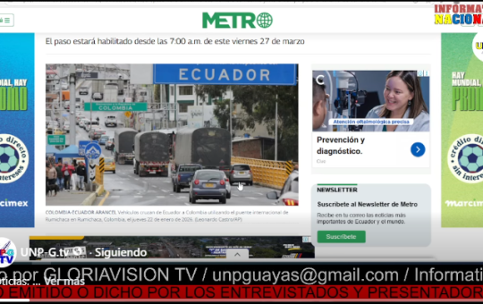Informativo Nacional/ Paso libre en Rumichaca: Frontera se habilita justo a tiempo para Semana Santa.