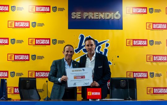 Baterías Ecuador anuncia alianza estratégica con la Selección Ecuatoriana de Fútbol hasta 2031