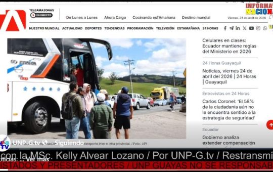 Informativo Nacional / Gobierno analiza extender compensación a transportistas en Ecuador.