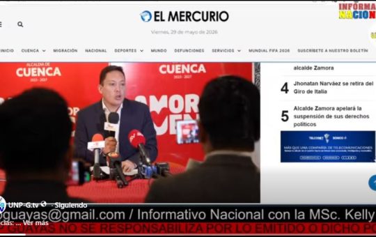 Informativo Nacional / Cancelar 12 mil dólares, aprobar un curso y la pérdida de sus derechos políticos: esta es la sentencia contra el alcalde Zamora.