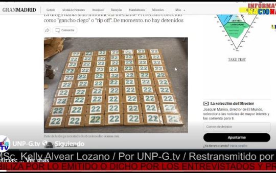 Informativo Nacional / Incautados 80 kilos de cocaína en el aeropuerto de Barajas en un contenedor procedente de Ecuador.