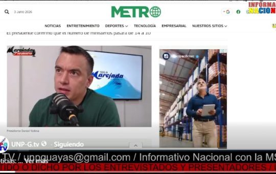 Informativo Nacional / Presidente Daniel Noboa anunció que reducirá el número de ministerios en Ecuador.