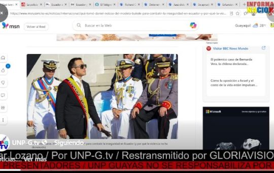 Informativo Nacional / Qué tomó Daniel Noboa del «modelo Bukele»