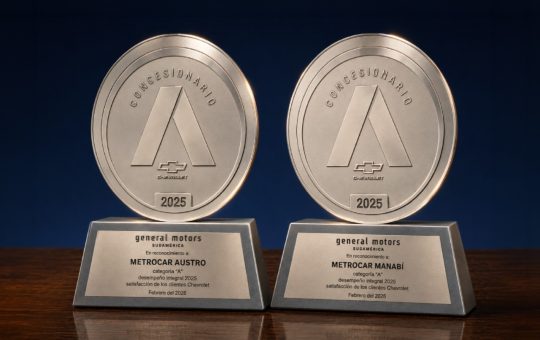 Metrocar es reconocido por General Motors Sudamérica por su excelencia y desempeño integral