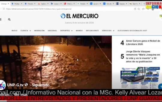 Informativo Nacional / Emergencia en Molleturo: desbordamiento de ríos deja varios daños.