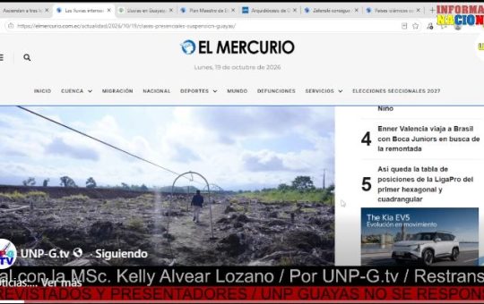 Informativo Nacional / Ascienden a tres los fallecidos y a más de 23.000 los afectados por las lluvias en Ecuador.