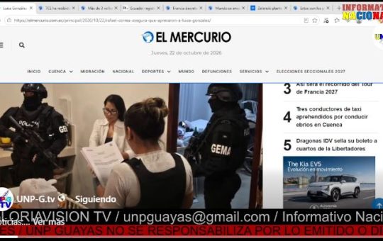 Informativo Nacional / Luisa González fue detenida en Manabí.